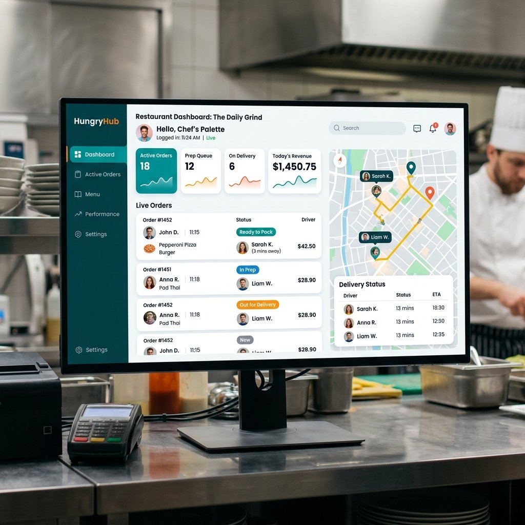 Food delivery software