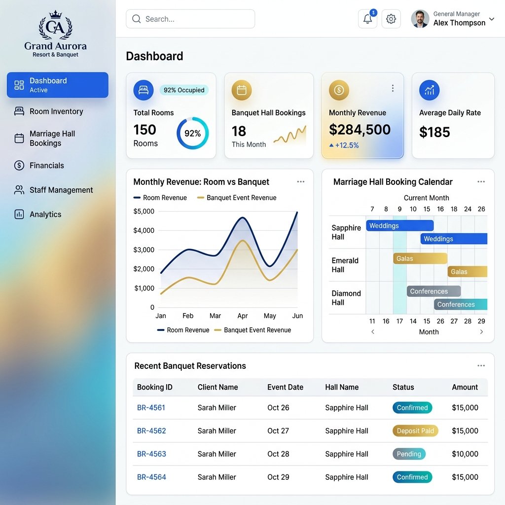 Hotel & Marriage Hall Management Software
